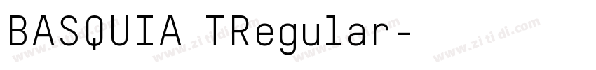 BASQUIA TRegular字体转换